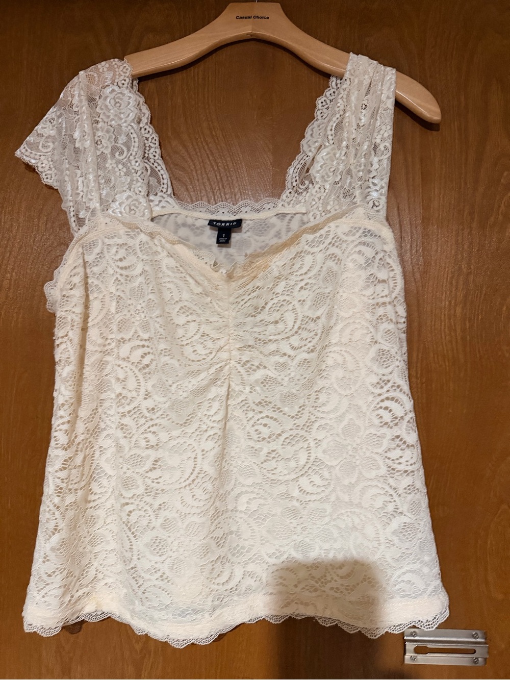 Torrid Ivory Lace Tank Top - Elegant Sleeveless Women’s Top size 1X